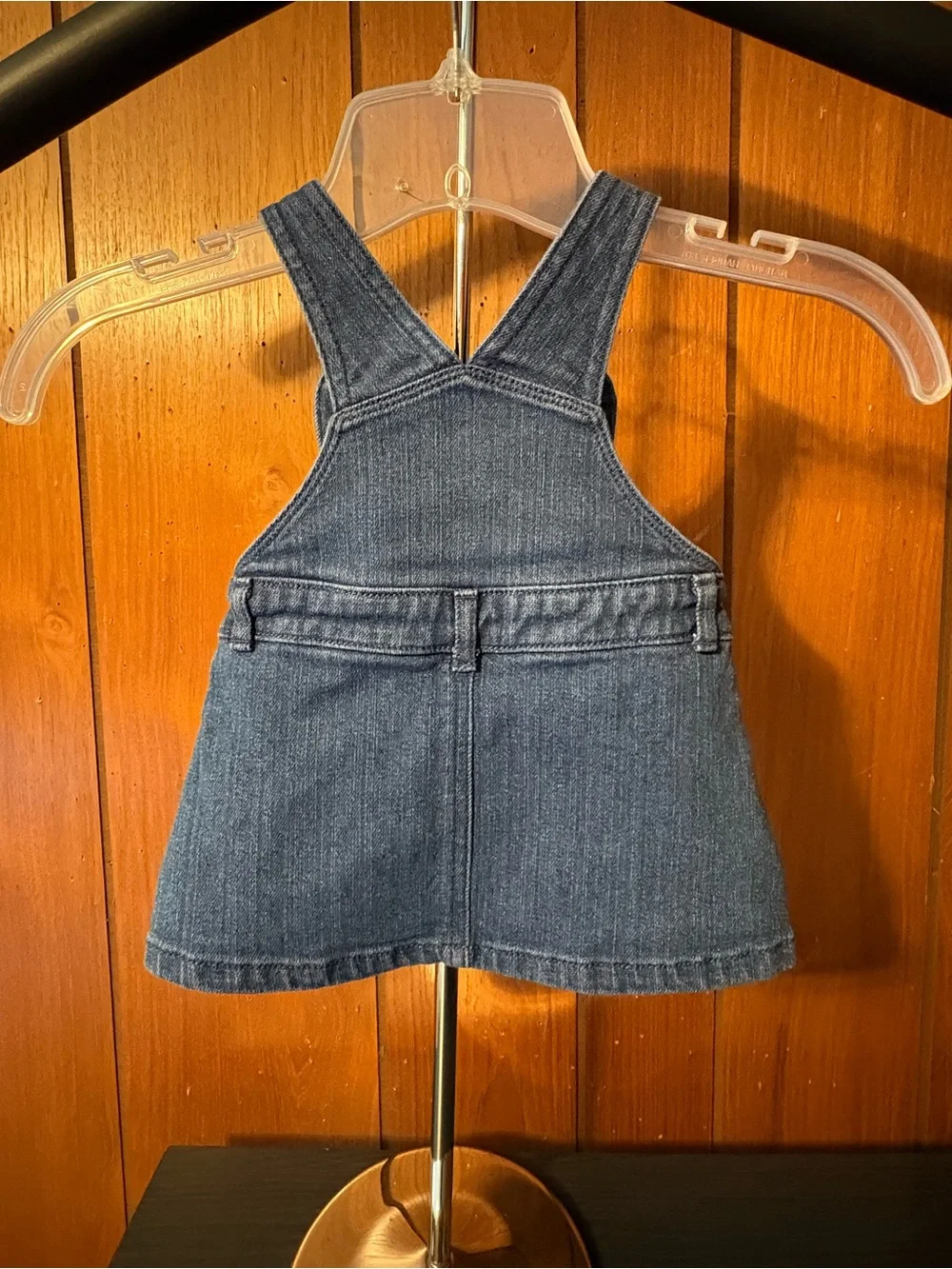 Carter's Denim Heart-Bib Skirt Overalls - Blue